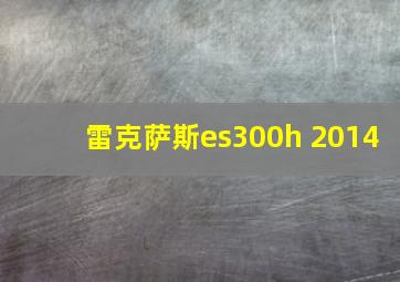 雷克萨斯es300h 2014